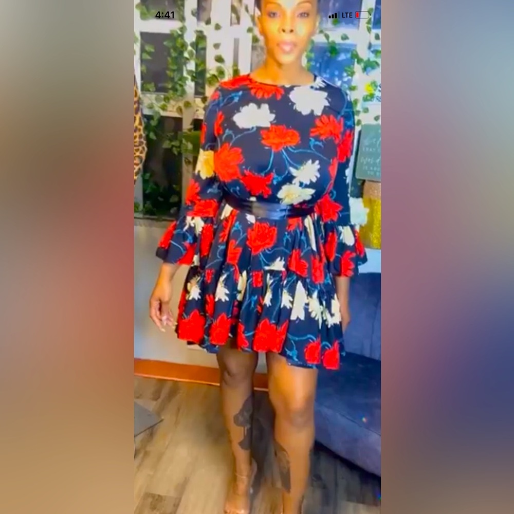 Floral peplum dress Garcia